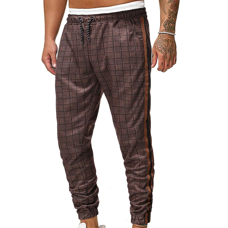 

Mens Lattice Pants Sport Outdoor Hip Hop Trousers Sweatpants Joggers Male Casual Bodybuilding Fitness Male Pants Clothing