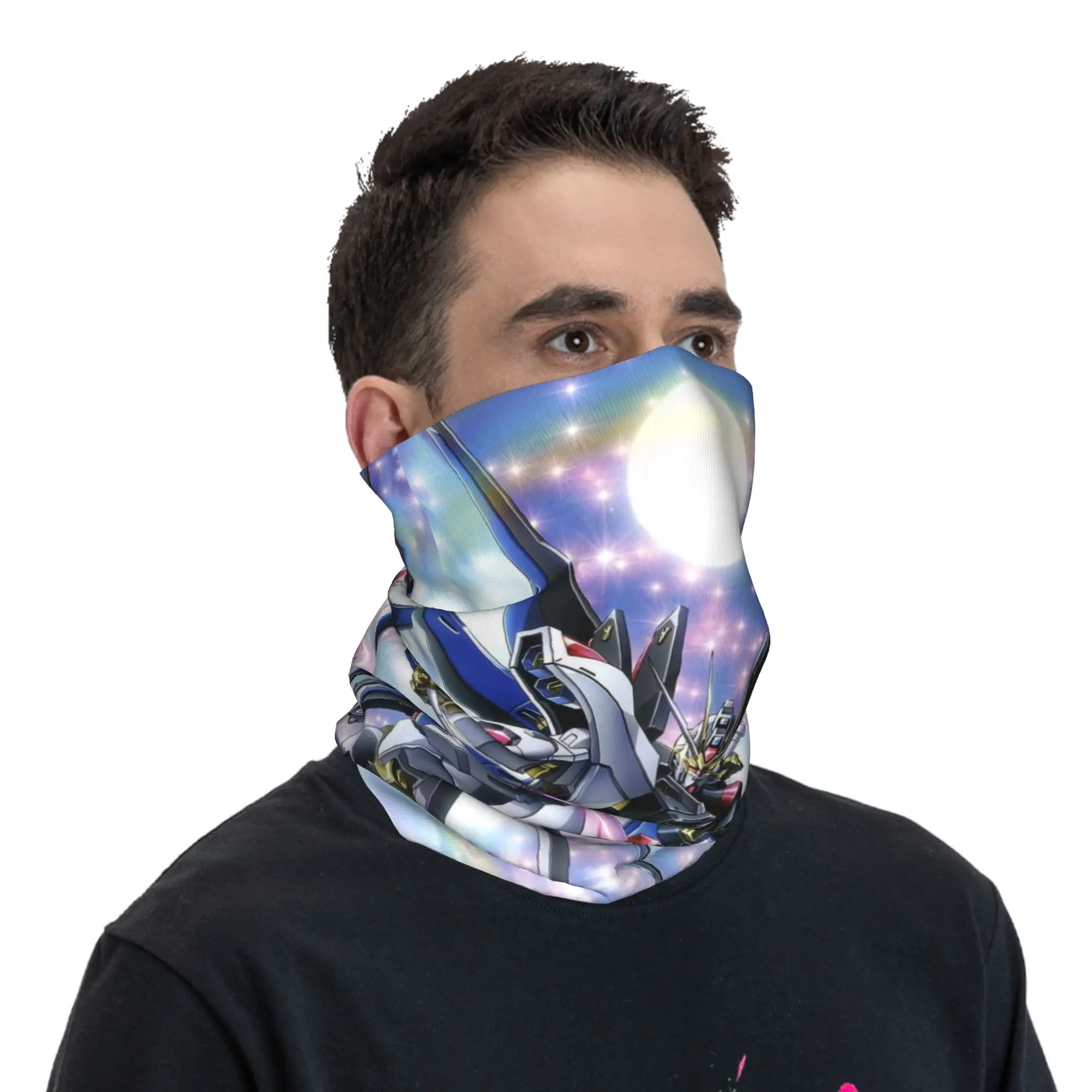 Фото Robot Movies (6) Bandana Cover Club Gundam Face Scarf Hiking Unisex Winter Neckerchief №5