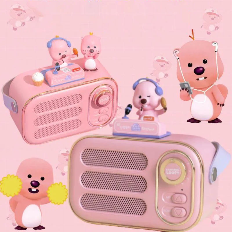 

Kawaii Cute Loopy Loudspeaker Box Wireless Bluetooth Mini Speaker Small-Scale High Sound Quality Portable Gift Toys for Girls