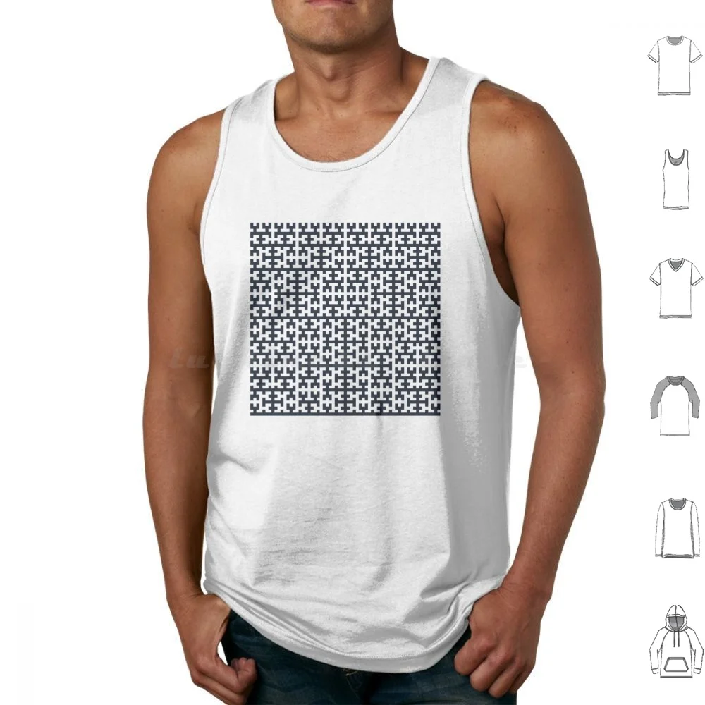 

Hilbert Curve Fractal-Filled Tank Tops Vest Sleeveless Hilbert System Space Math Maths Mathematics Simple Line One Fibonacci