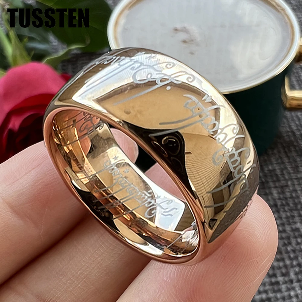 Прямая поставка TUSSTEN 10 мм для мужчин и женщин вольфрамовый обручальный браслет