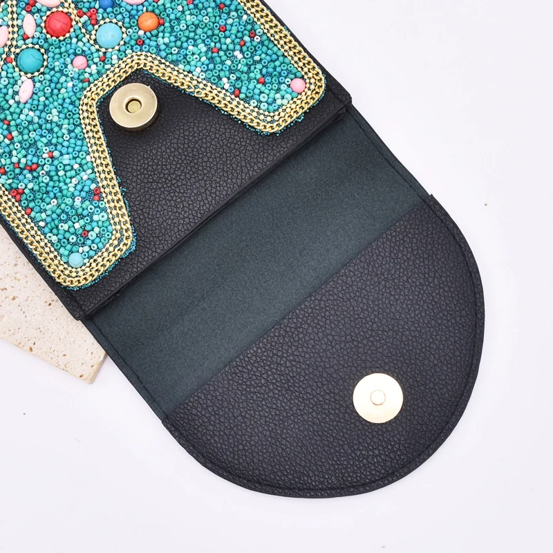 Акриловая красочная женская сумка через плечо с цветочным дизайном в богемном