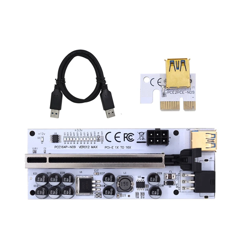 VER012 MAX GPU Riser для видеокарты PCI-E 012 Pci Express USB 3.0 Кабель 1X–16X добычи BTC
