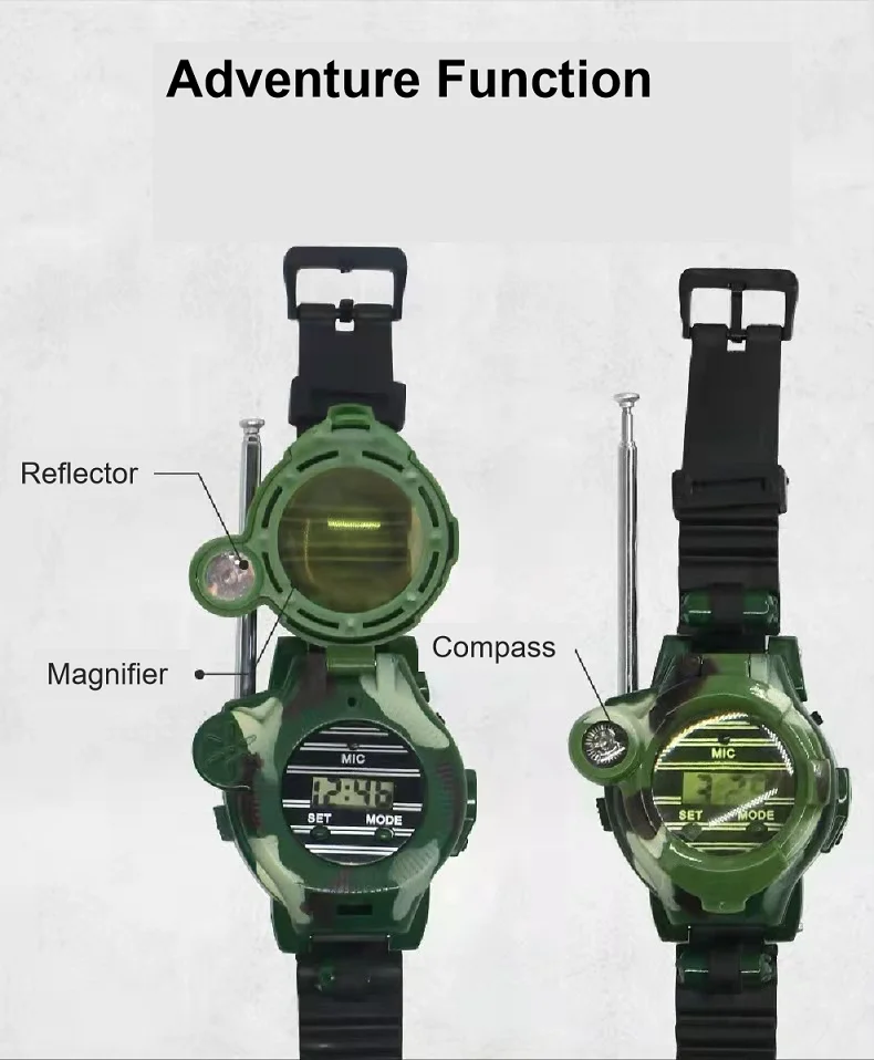 Seven-in-one Simulation Military Parent-child Game Mini Toy Boy Girl Birthday Gift Children's Phone a Pair Watch Walkie-talkie