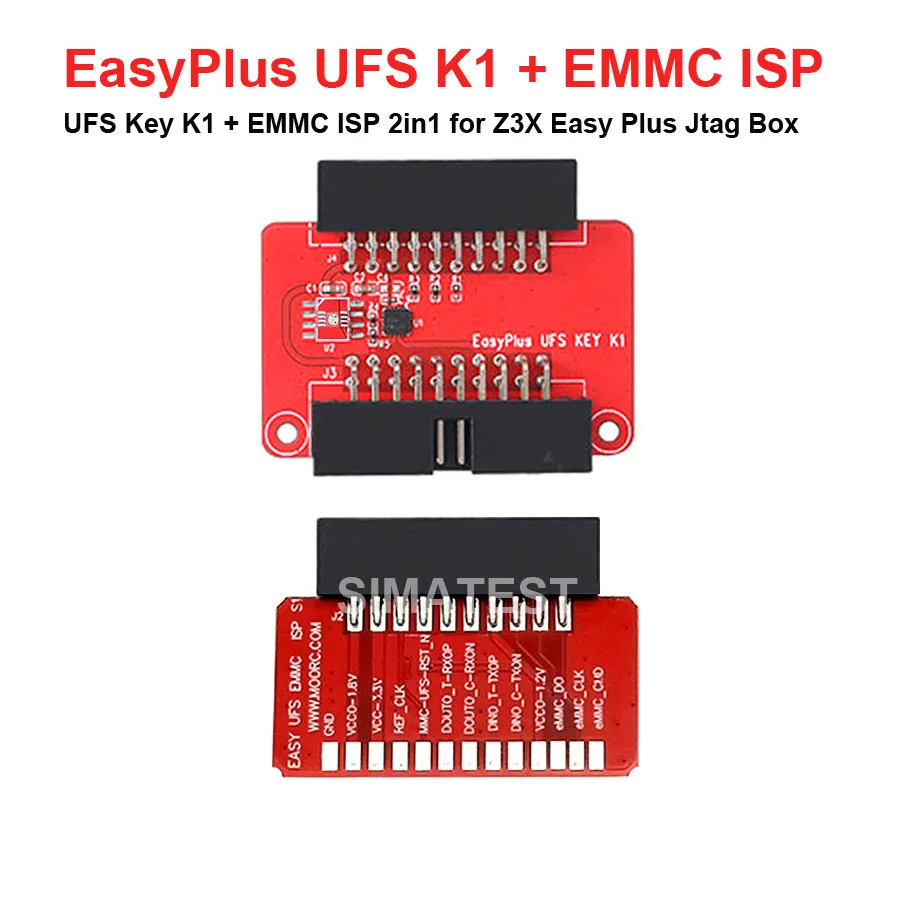 Ключ UFS K1 + EMMC ISP 2 в 1 для Z3X Easy Plus Jtag Box (без зашифрованной микросхемы)