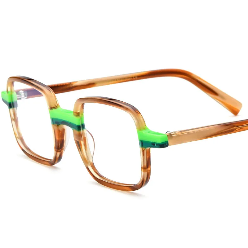 

New Arrives Acetate High Quality Vintage Square Reading Glasses Frame Women Men Prescription Eyewear Myopia Eyeglasses Frames