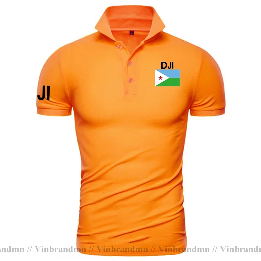 Djibouti DJI Djiboutian DJ рубашки поло мужские с короткими рукавами модные бренды принтом