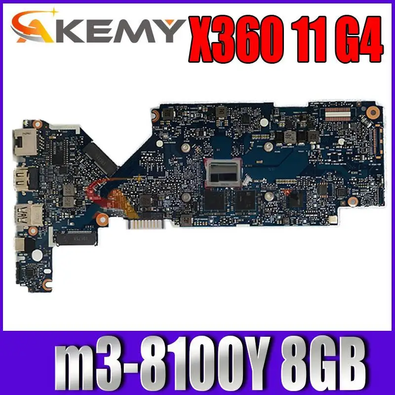 

AKEMY FOR FOR PROBOOK X360 11 G4 laptop motherboard mainboard 6050A3018901-MB-A01 L58568-601 m3-8100Y 8GB tested 100%