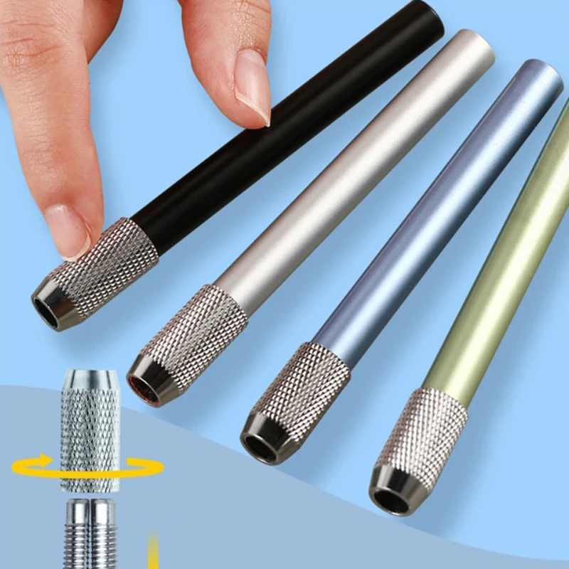 Цветной металлический удлинитель для карандашей 7 шт. защита инструмент письма