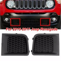 car leftright bumper grille bezel for jeep renegade 2015 2017 abs exterior automobiles accessories set