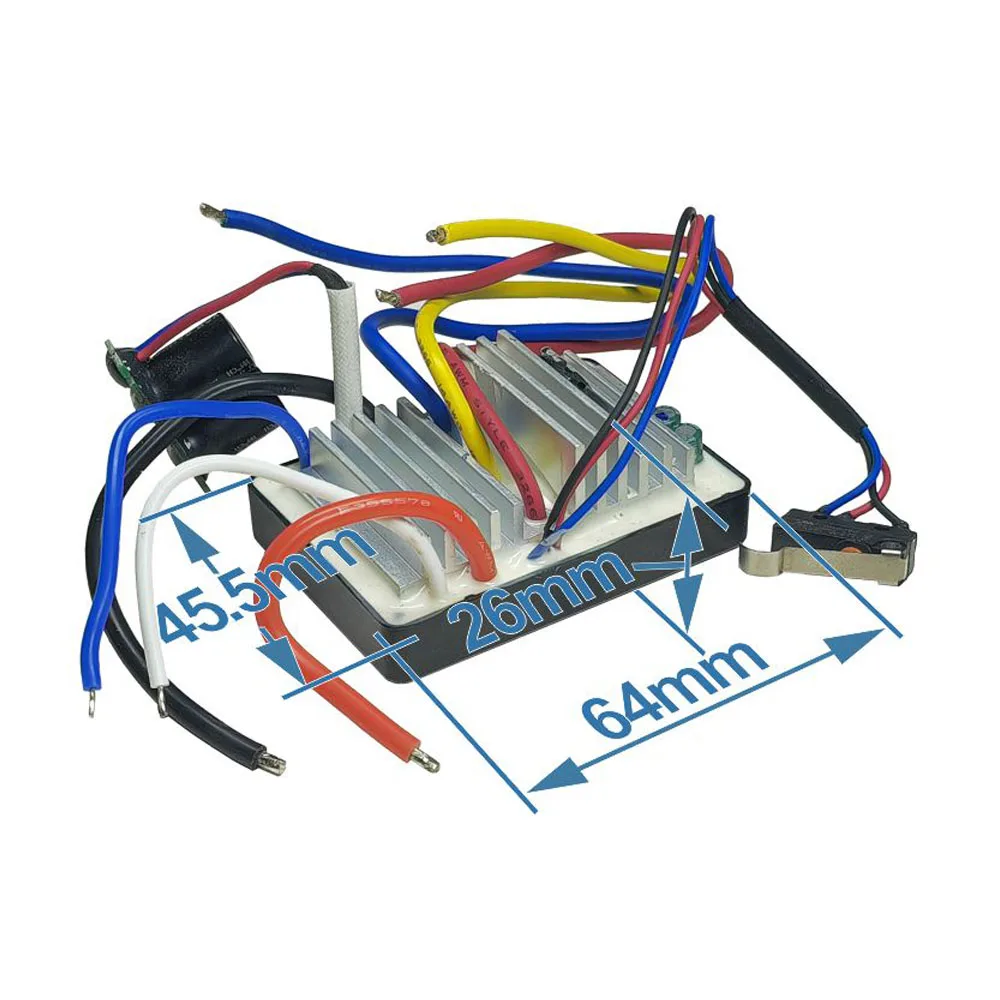 

BLDC Three-phase Brushless Motor Controller Angle Grinder Controller Board High Power Angle Grinder Drive Board No Hall for WORX