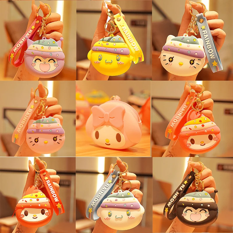 Sanrio мультфильм брелок Kawaii llaveros juguetes para nieras Sanrio аксессуары детские игрушки Kawaii декор комнаты рождественские подарки