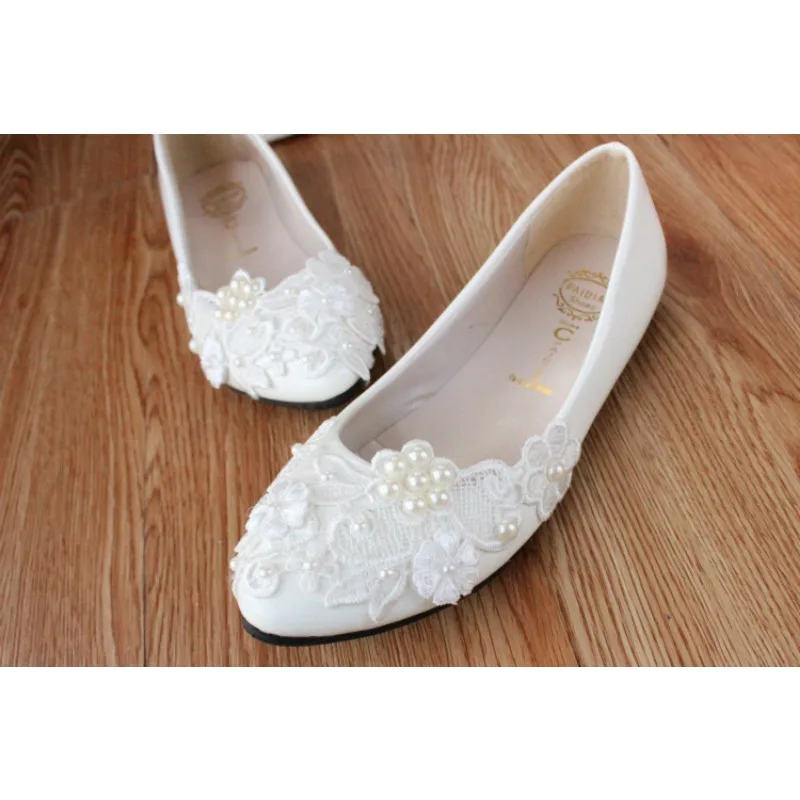 Туфли-лодочки женские на шпильке 3-8 см искусственная кожа кружево свадебные