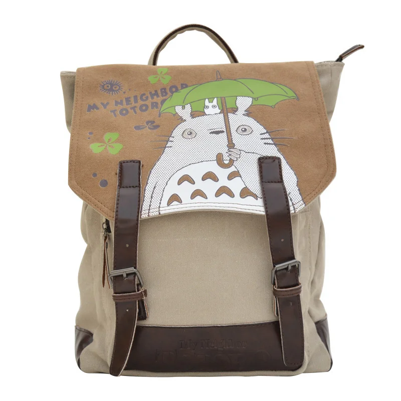 

Animation canvas schoolbag chinchilla backpack Cover Design Student Backpack Hayao Miyazaki animation