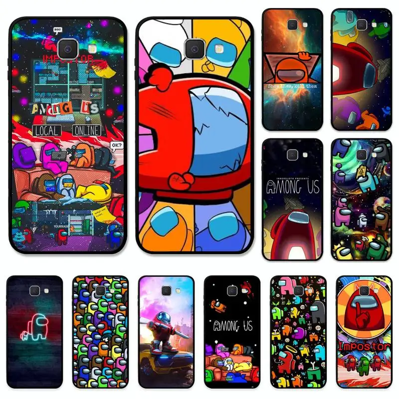 

Game A-Among US Phone Case for Samsung J7 J5 J2 Pro Prime J6 J4 Plus J8 A72 A52 A42 A32 A21 Soft Tpu Cover