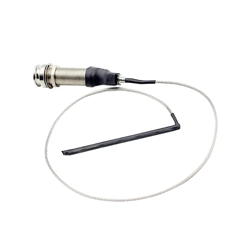 

1/4" Stereo End Pin Jack Plug Connection Guitar Pickup Endpin with Electric Box Guitar Folk Piezo Pickup Under Saddle Passive