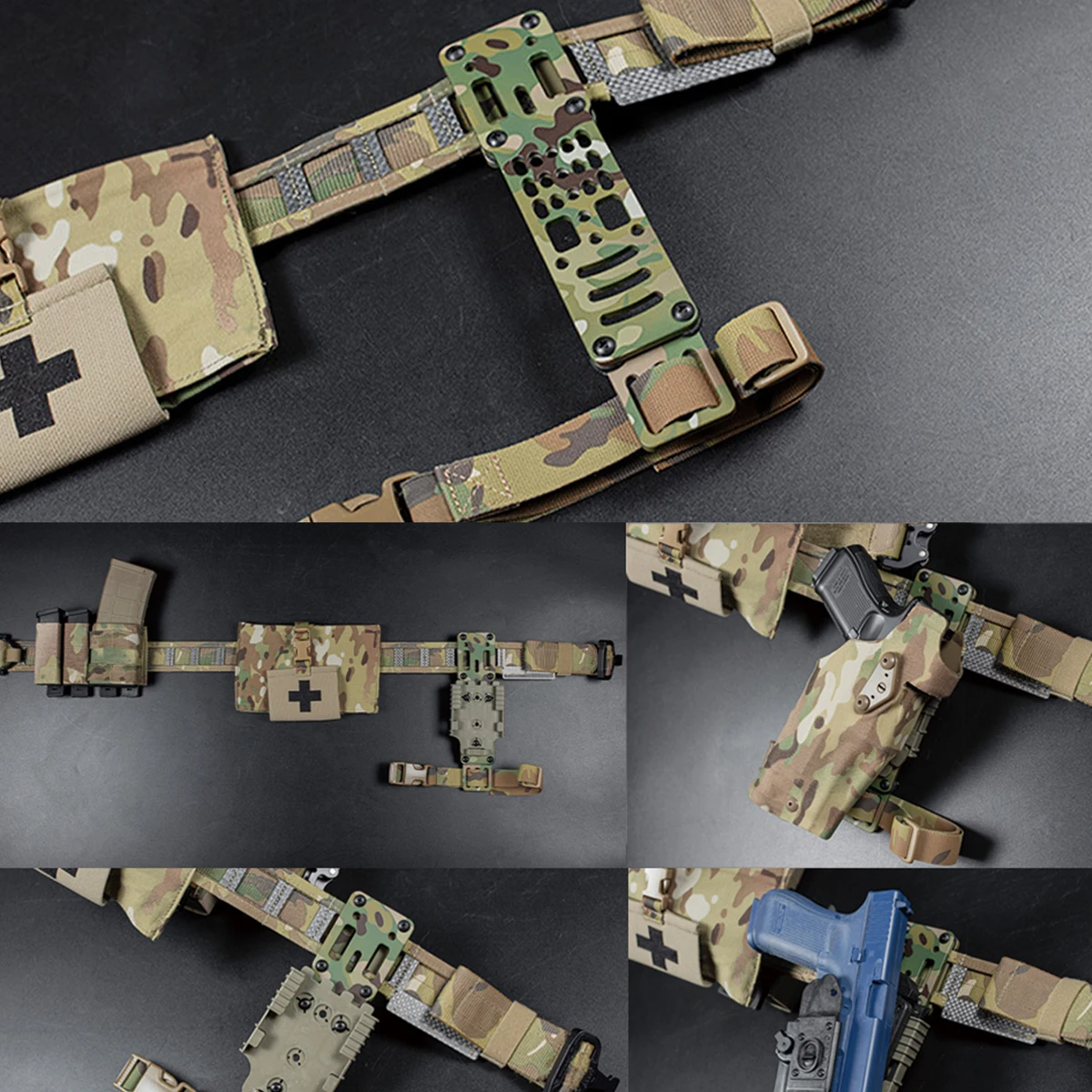 Тактическая кобура 6354DO для Glock 17 X300 X300U светильник ног QLS комплект ремней MHA