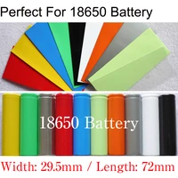 100pcs 18650 battery wrap sleeve pvc heat shrink tube precut 29 5mm x 72mm pack cover insulated film cover pipe battery protect