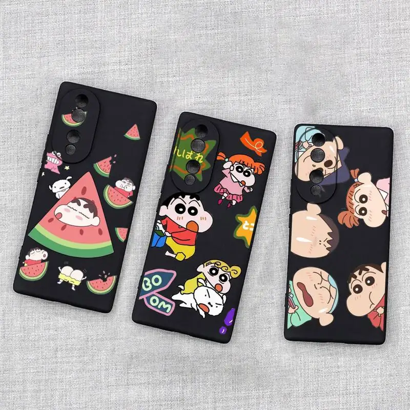 

Cartoon Crayon Shin-chan Phone Case For Huawei Honor 70 60 50 30 20 10 9 X 9X V30 Pro Lite View Cover