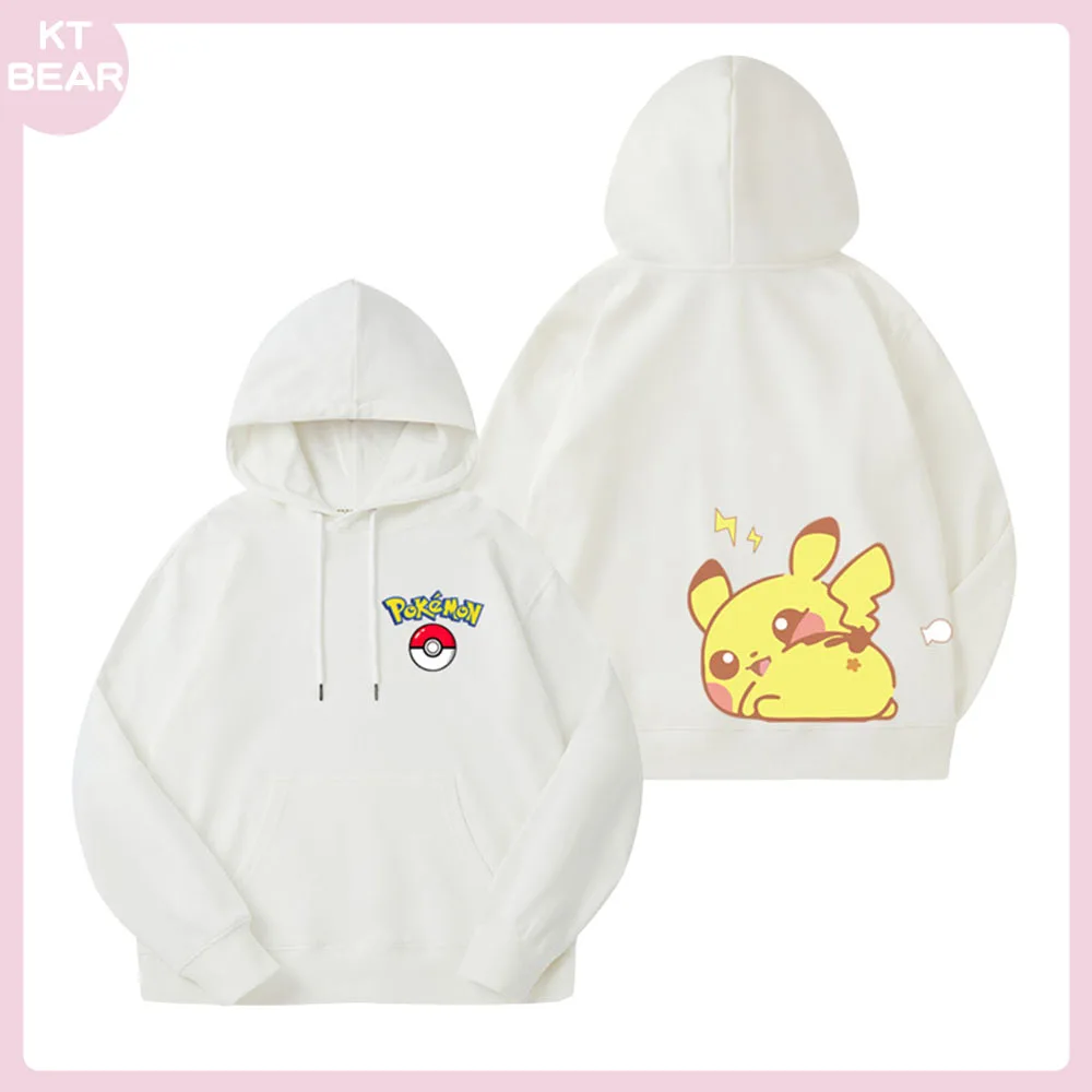 

Pokemon Pikachu Gengar Psyduck Jigglypuff Slowbro Autumn and Winter Student Japanese Anime Thickened Mid-Length Hooded Cute Gift