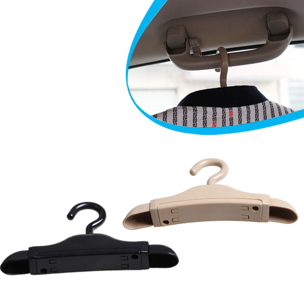 

1PC Practical Durable Creative Black Useful Extension-type Car Hanger Holder Suit Clothes Jackets Coat Storage