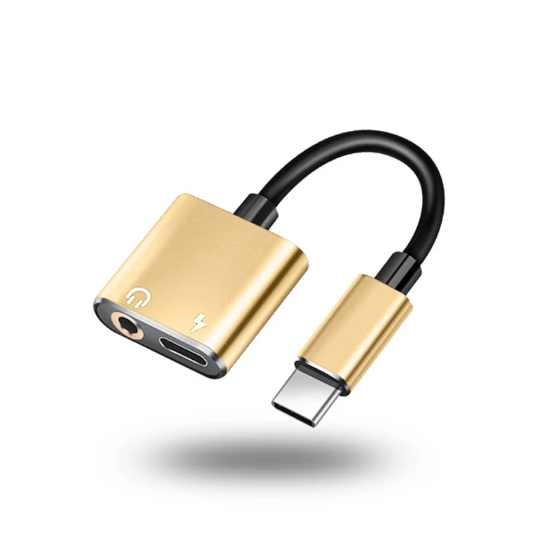2 в 1 переходник-разветвитель для наушников Xiaomi 8 9 Huawei Samsung с USB C на разъем 3 5 мм |