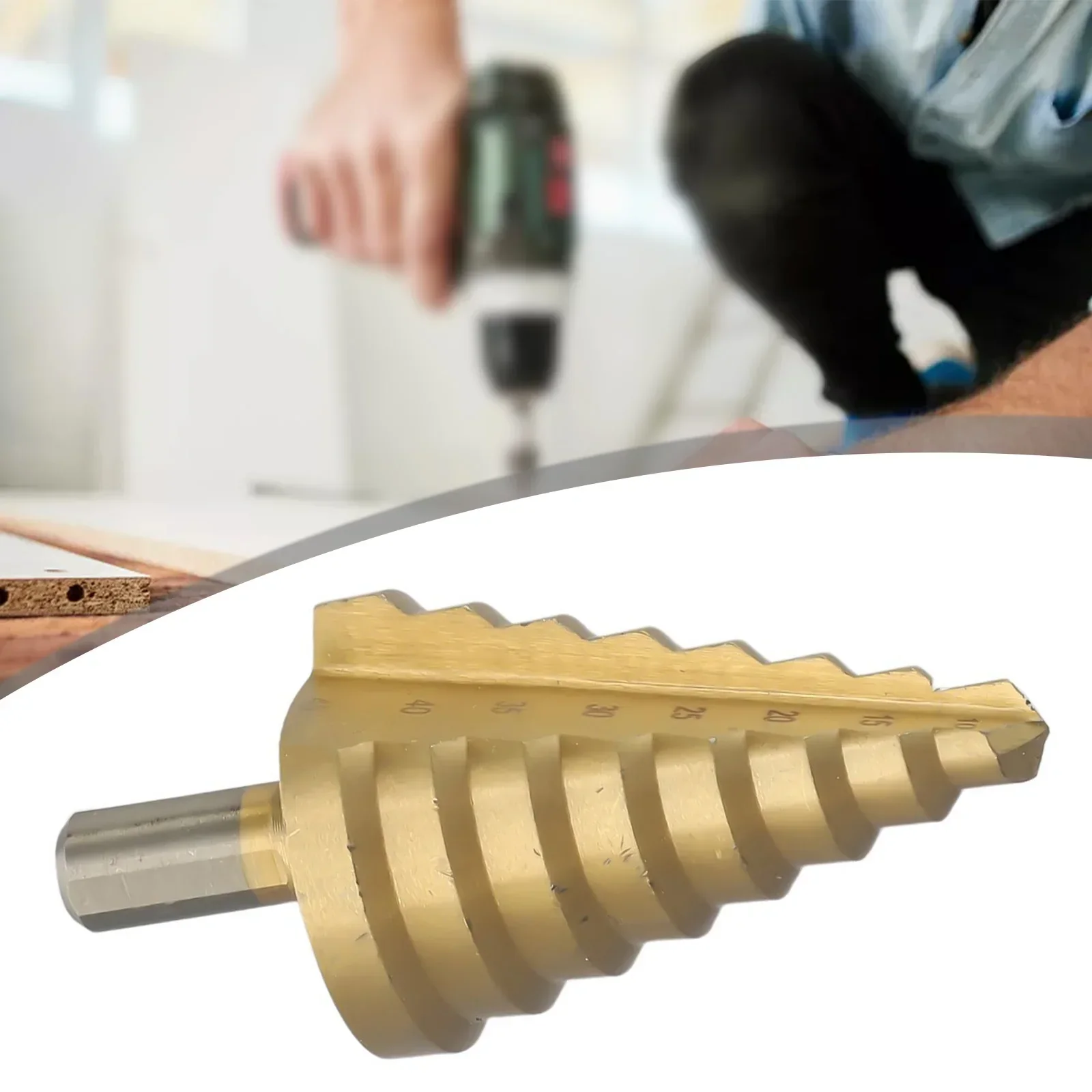 Инструмент для резки древесины ступенчатое сверло паз с золотыми отверстиями