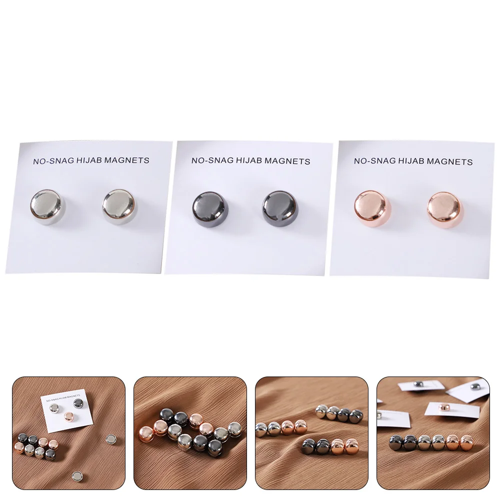 

Magnetic Buttons Brooches Brooch Hijabsafety Shawl Pin Cardigan Scarf Sweater Clips Collar Shirts Clothing Cape Clasps Button
