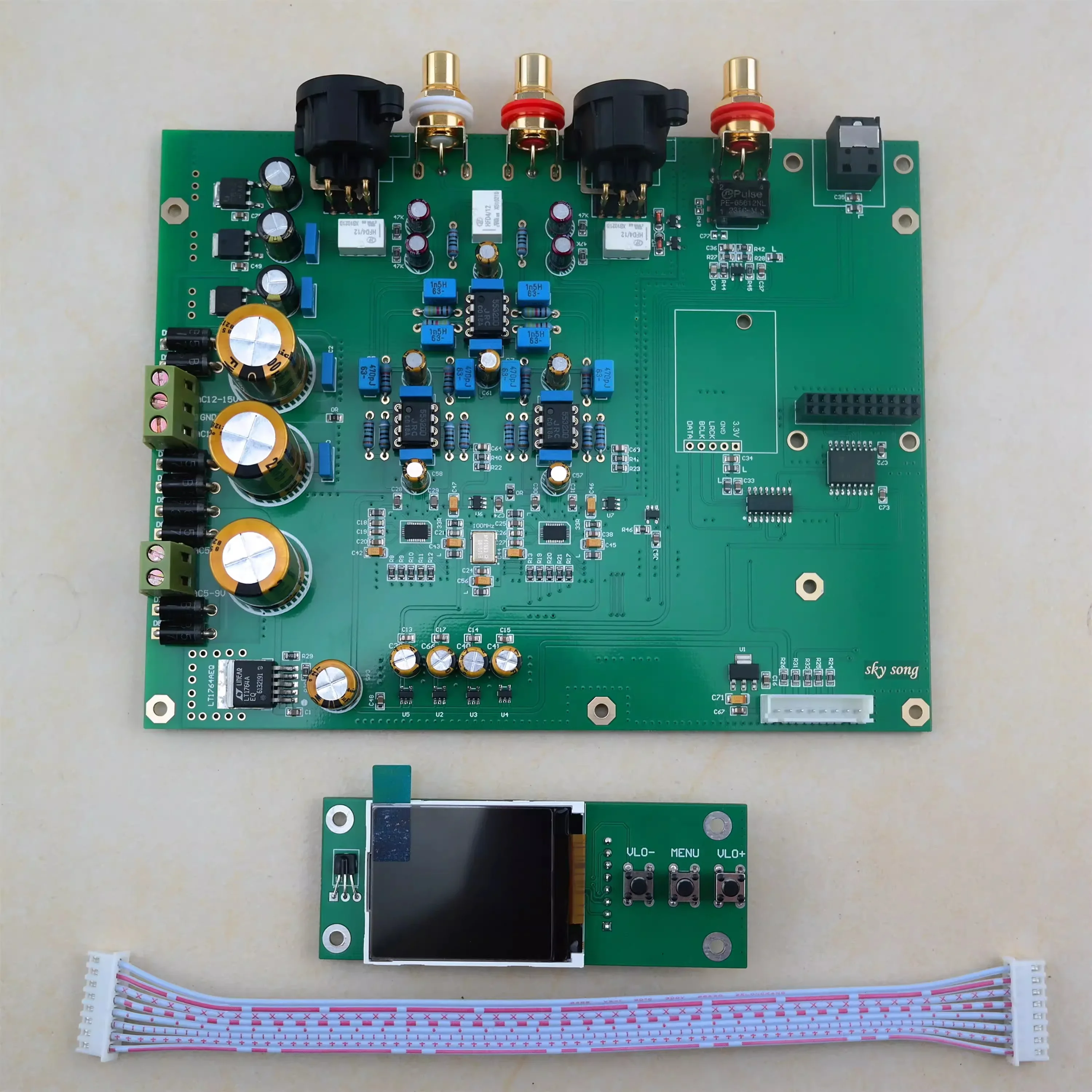 Двойной декодер ES9038q2mDAC Hi-Fi коаксиальный PCM384k DSD128 комплект USB DSD512 ES9038