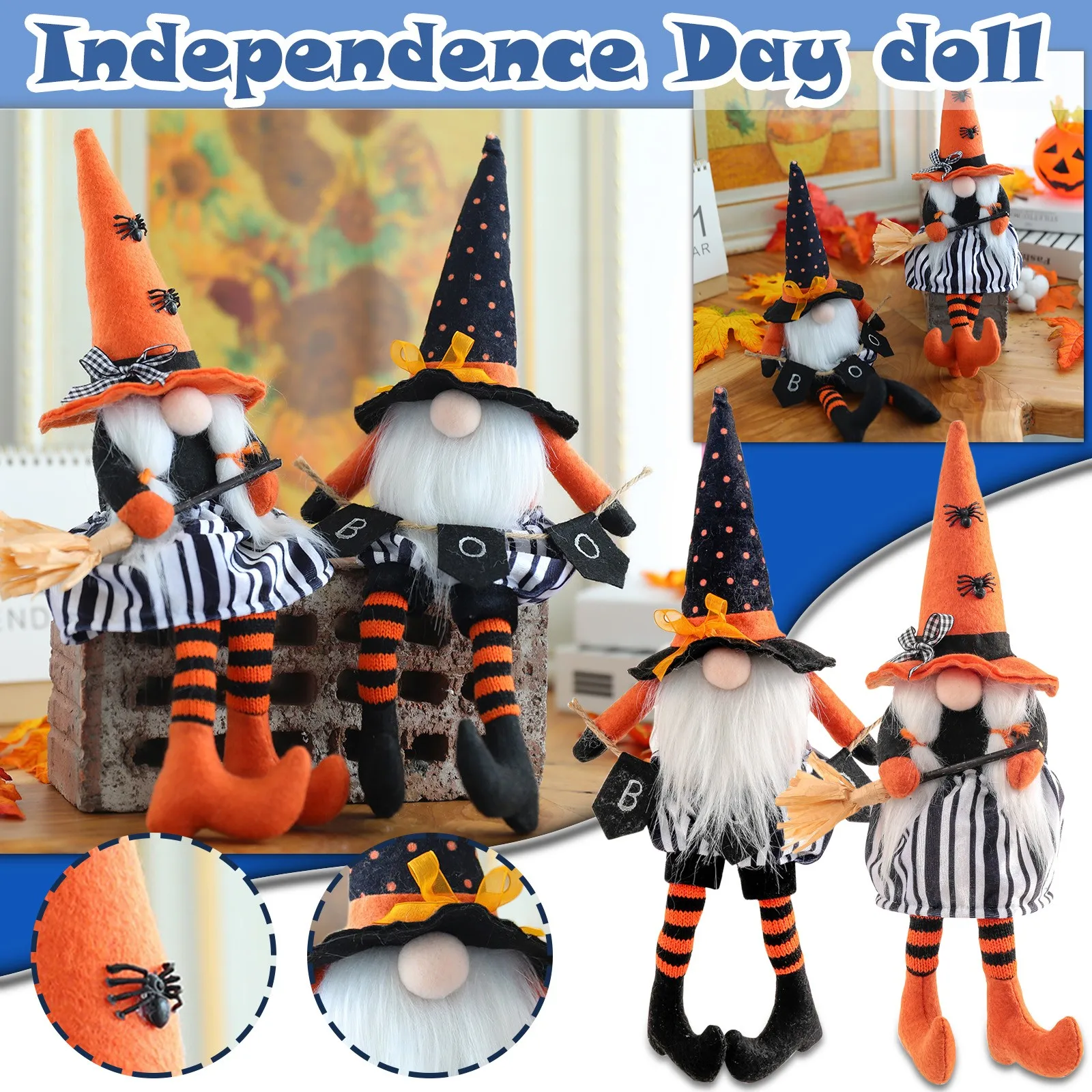 

Faceless Dwarf Bedroom Home Doll Handmade Decor Gnome Dwarf Thanksgiving Home Decor