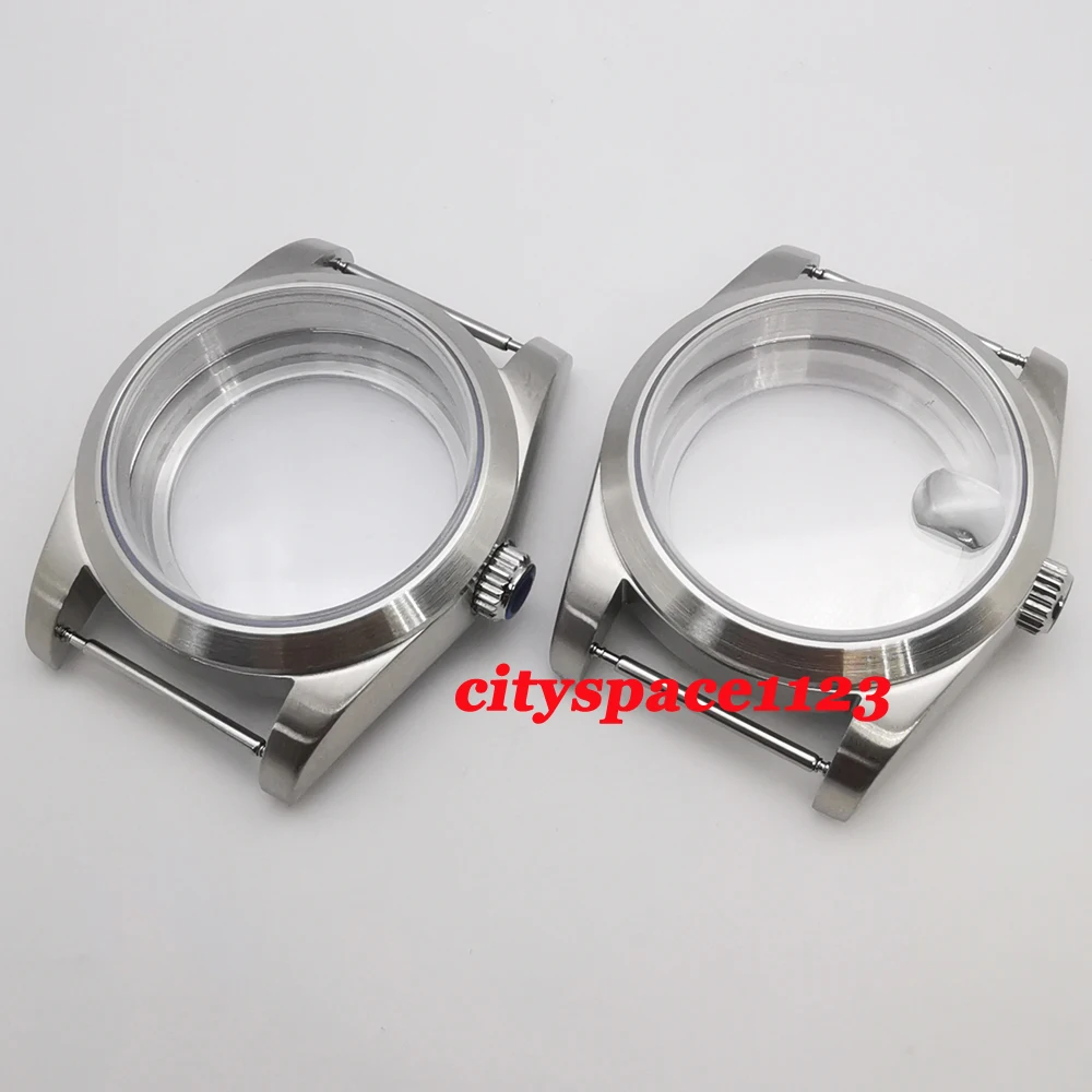 36mm/39mm Brushed Watch Case Sapphire Glass Stainless Steel Fit NH35,NH36,ETA 2824,PT5000,Miyota 8215 DG2813 Movement