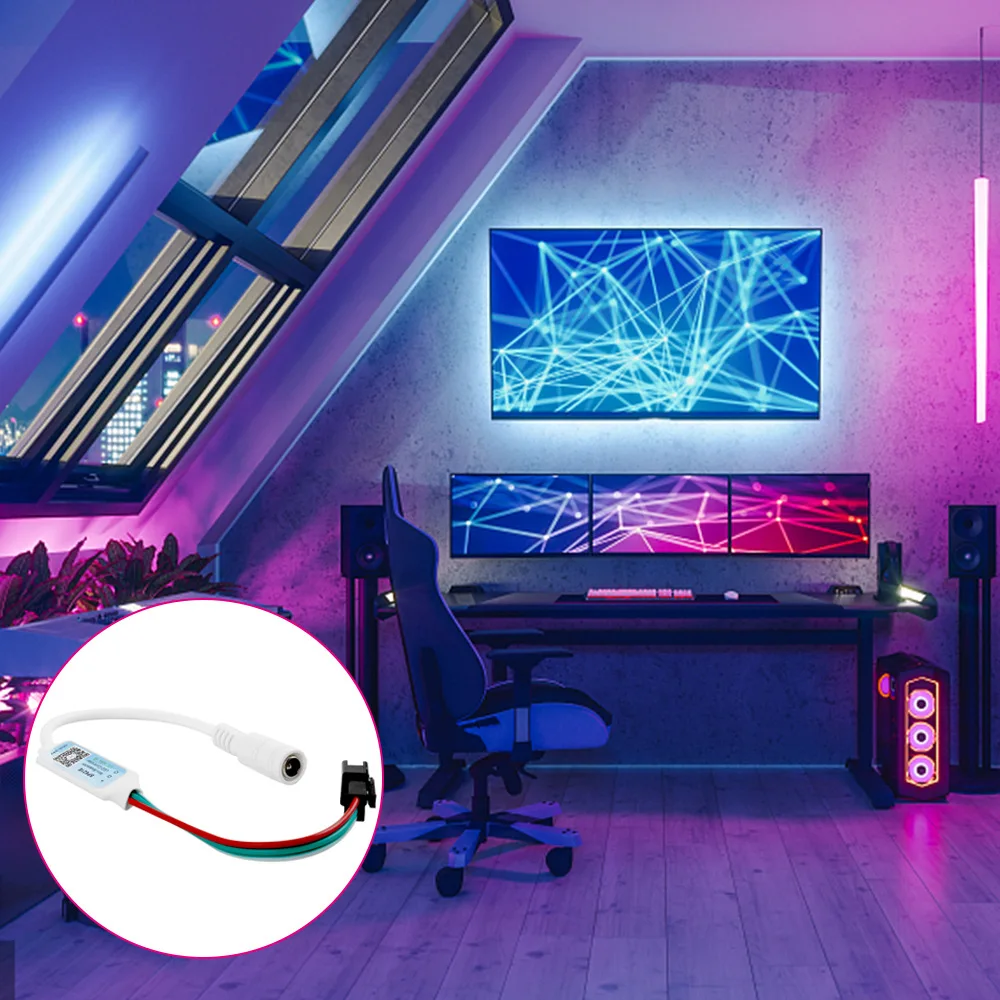 SP621E Bluetooth-совместимый пиксельный контроллер 5 5*2 1 мм штекер питания для WS2811 WS2812B