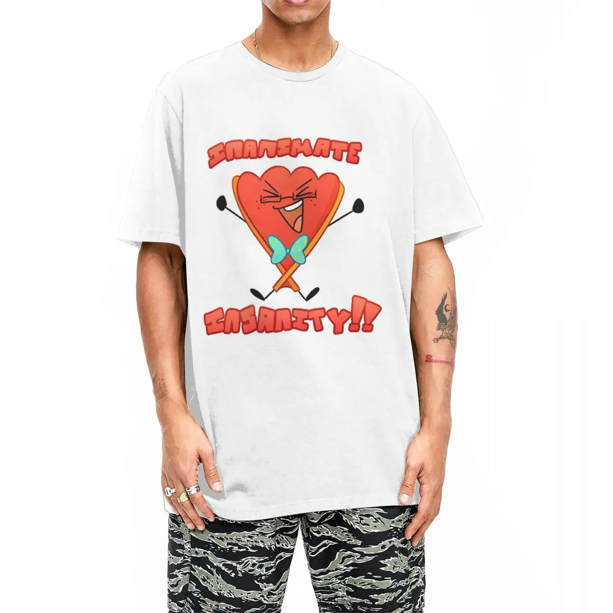 BFDI INANIMATE INSANITY футболки из 100% хлопка в стиле хип-хоп для мужчин летние Y2K