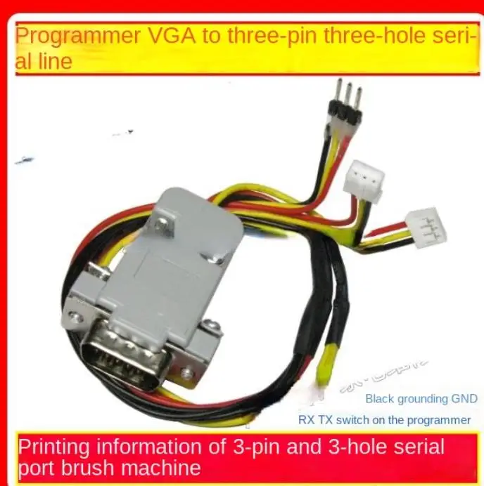 

Программатор VGA для трех контактов, для чистки линии с тремя отверстиями, последовательный порт, информация об обновлении печати rt809f. Rt809h, применимый
