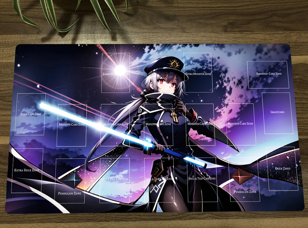 

YuGiOh Sky Striker Ace - Roze TCG CCG Mat Trading Card Game Mat Playmat Table Desk Playing Mat Mouse Pad 60x35cm Mousepad