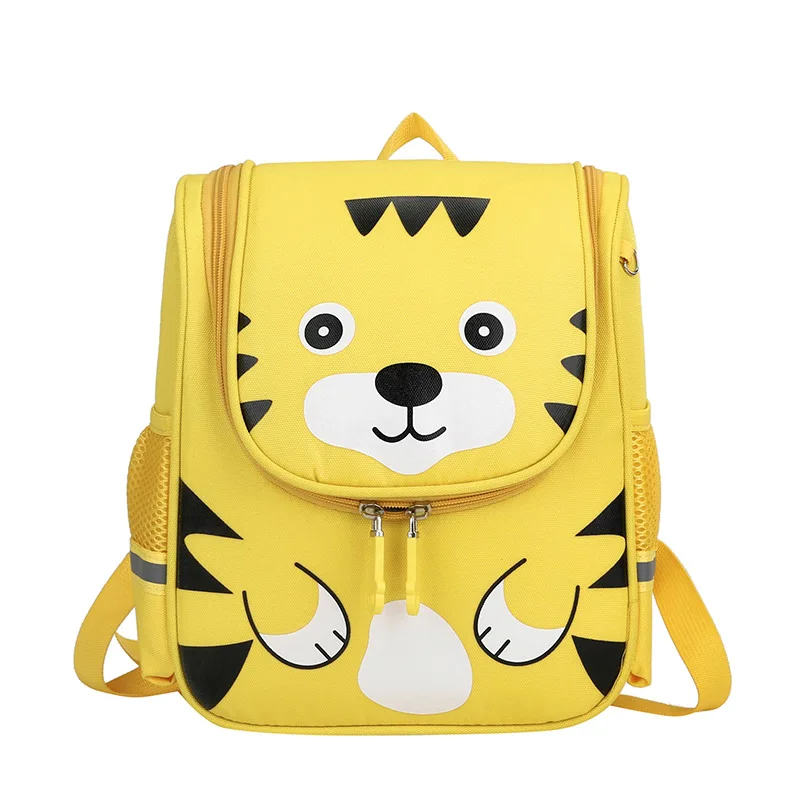 Children's Schoolbag Cartoon Lovely Unicorn Tiger Printed Lightweight Kindergarten Backpack for 3-6 Years Old Boys and Girls