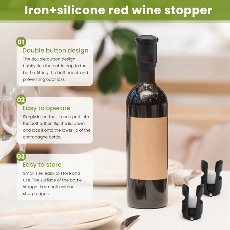 Пробка для шампанского Крышка бутылки Вакуумная пробка винных бутылок (3