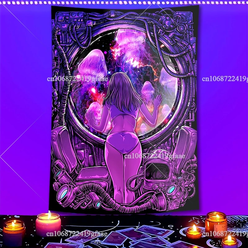 

FFO Galaxy Space Girl Флуоресцентный гобелен Медуза