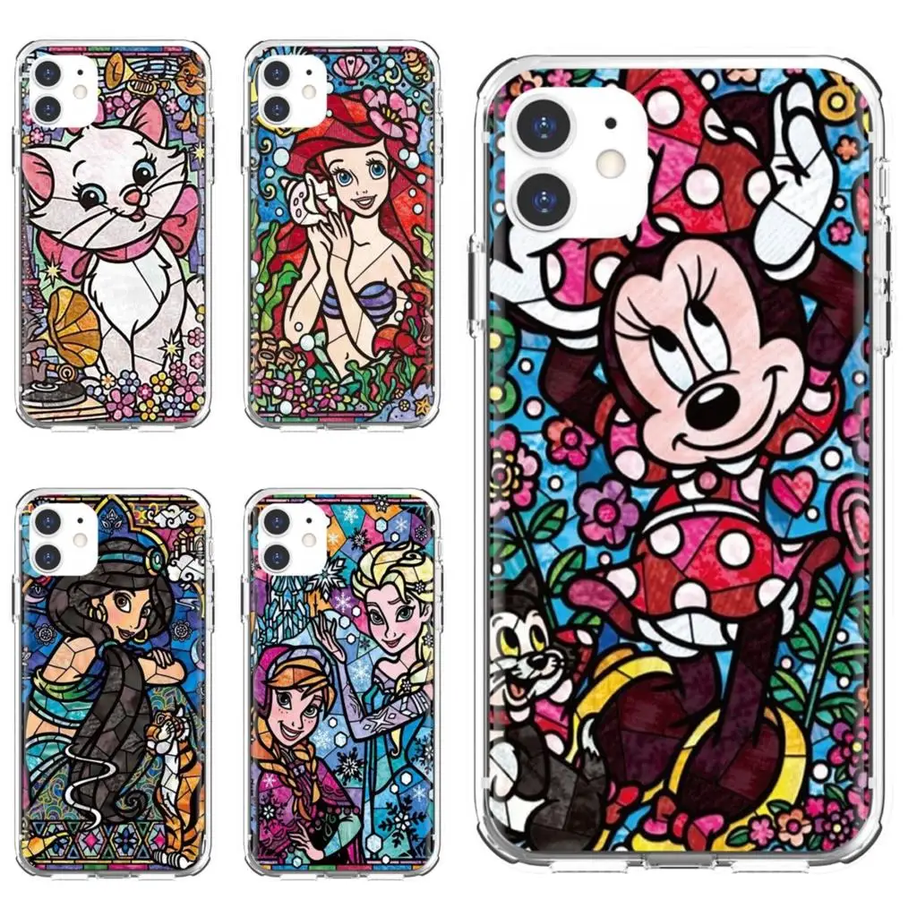 Силиконовый чехол с изображением сказки витражи Алиса Микки Мауса Для Huawei Honor 8A 7A
