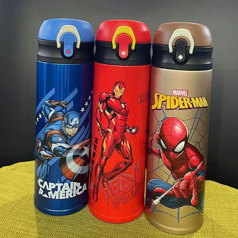 

Disney Children's Thermos Water Vacuum Cup Captain Boy Kindergarten Straight Drinking Cup Water Bottle 480 ML