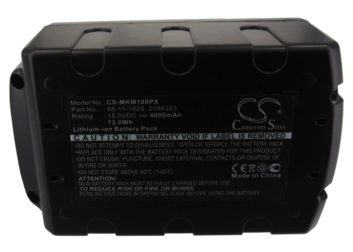 

CS Battery For 4932352667 4932430062 B41A B41B C 18 B M18 M18 B2 M18 B5 M18XC YTB313 Berner BACAG BACCG BACDE BACDWD BL