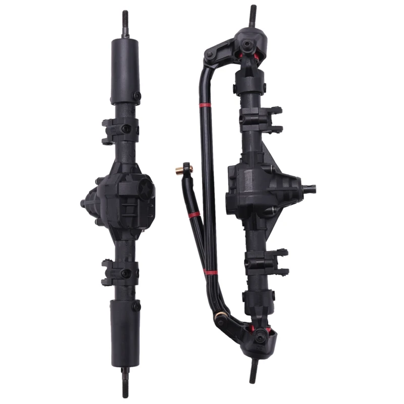 

1:10 радиоуправляемая гусеничная ось, Axial SCX10 Ⅱ 90046 90047 AR44, передняя и задняя оси (черная)