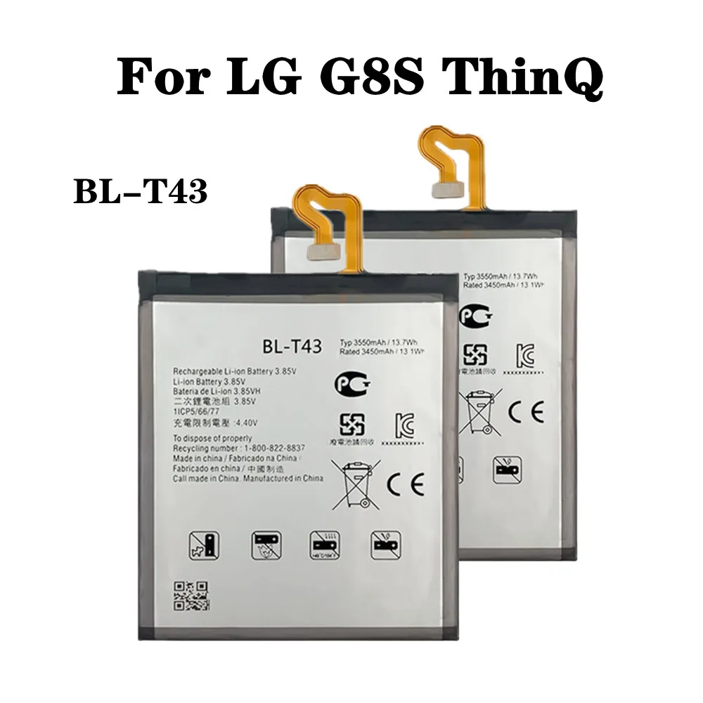 

High Quality 3550mAh BLT43 BL-T43 Replacement Battery For LG G8S ThinQ LM-G810 BL T43 Mobile Phone Battery ,In Stock