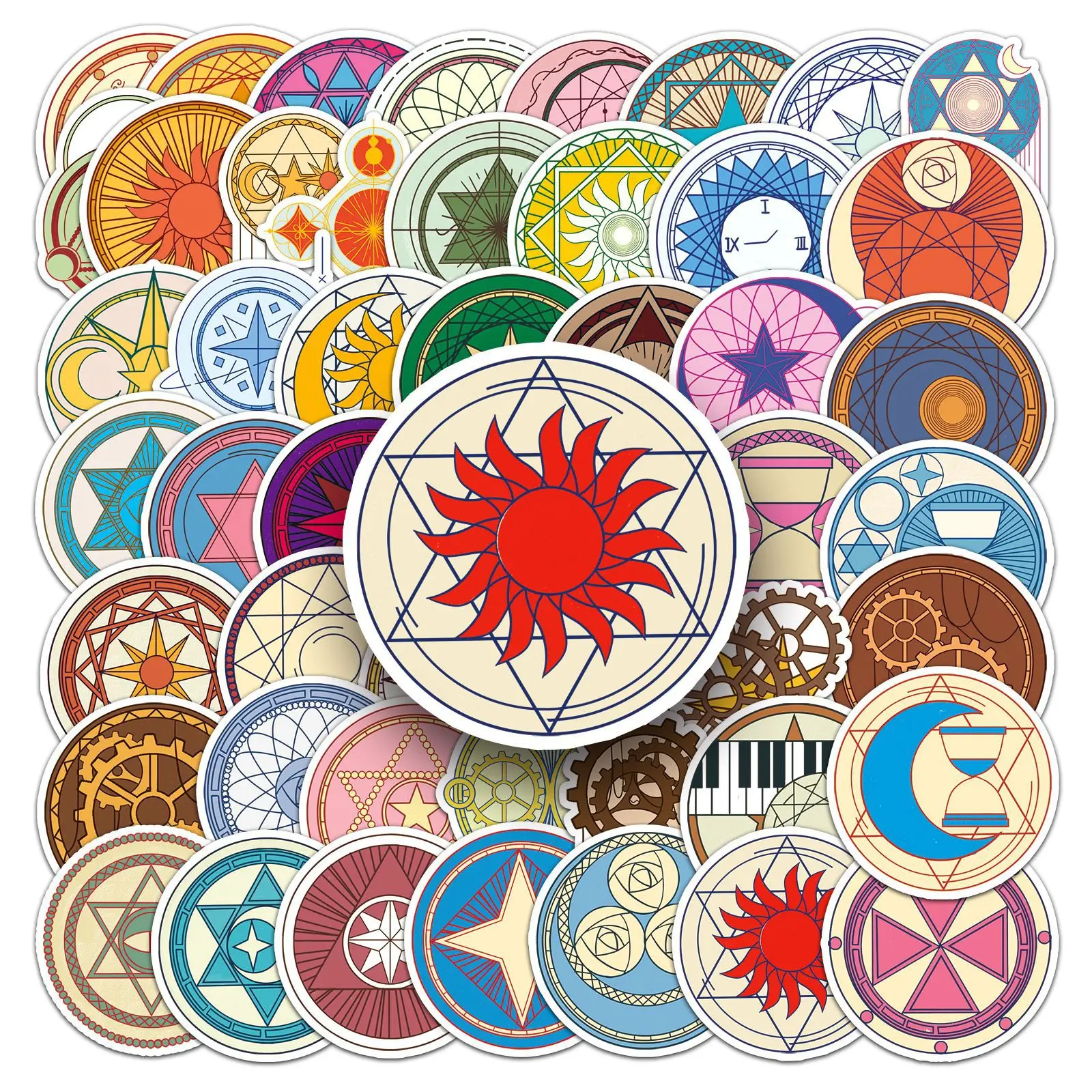 

10/30/50PCS New Cartoon Magic Array Stickers Phone Case Laptop DIY Skateboard Bag PVC Waterproof Decorative Stickers Wholesale