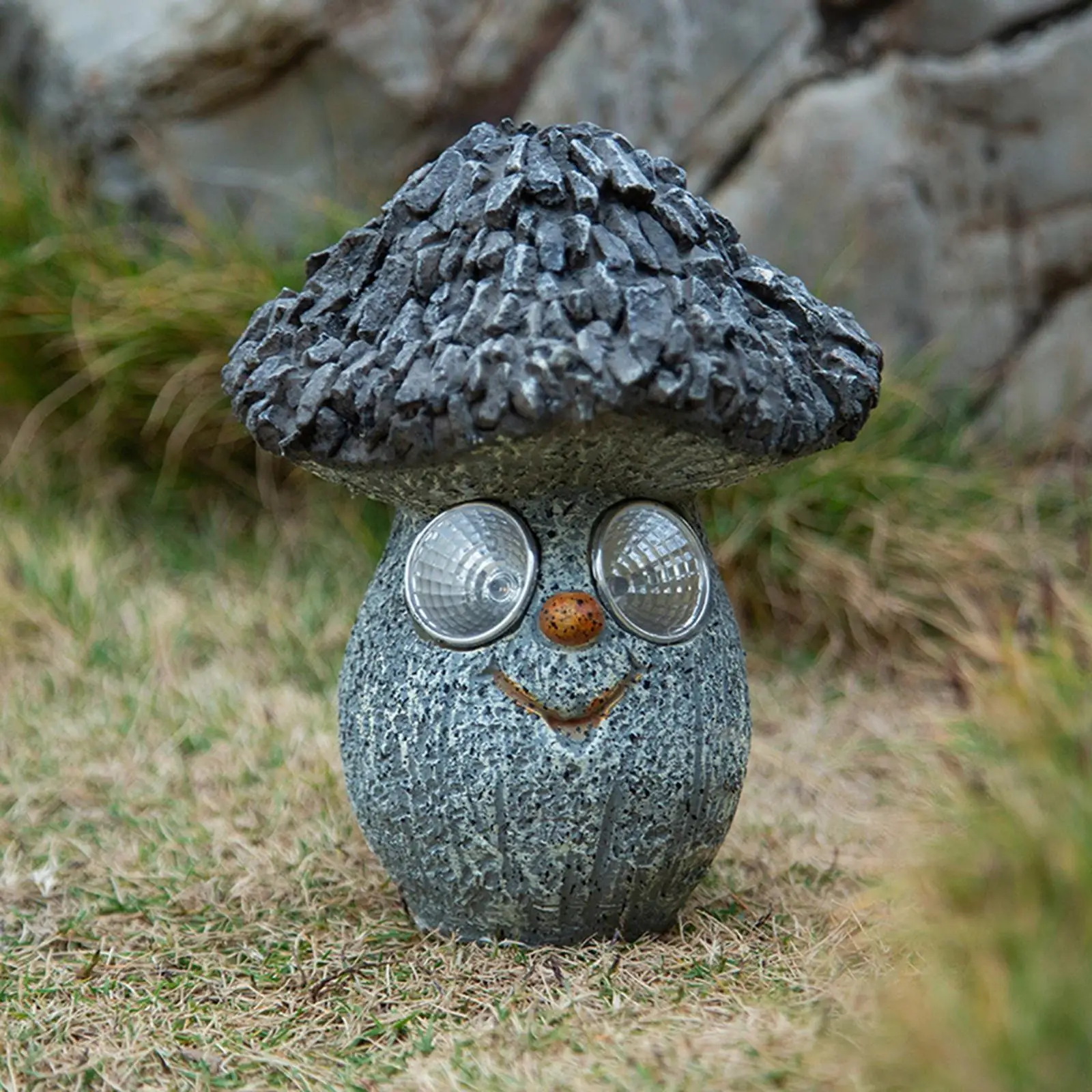 

Solar LED Mushroom Statue Solar Powered Light Statue Walkway Lights for Outside Balcony