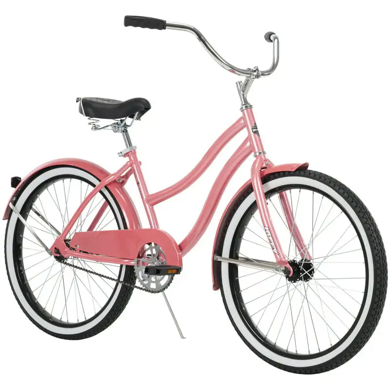 

In. Cranbrook Girls' Beach Cruiser Bike for Women, Coral Pink
