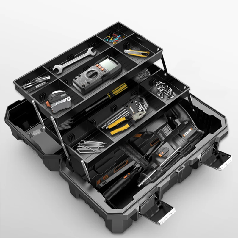 Chest Hardware Tool Box Cabinet Multifunction Storage Plastic Tool Boxes Professional Werkzeugkoffer Workshop Organizer 60Z