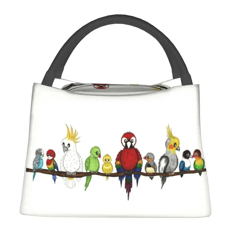 

Милые термоизолированные ланч-пакеты для домашних животных, птиц, Lovebird, женские попугаи, Портативный Ланч-контейнер для работы, путешествий, коробка для еды