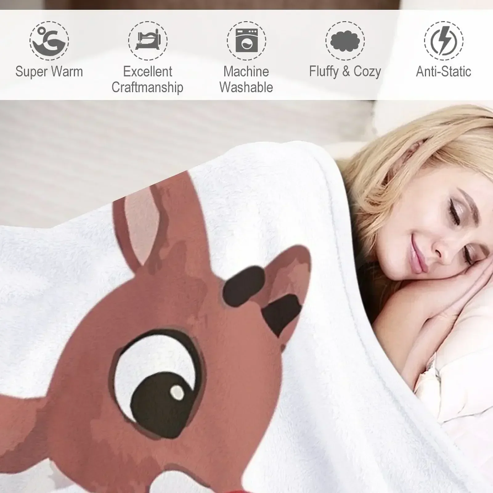 Классическая футболка Rudolph The Red Nosed Reindeer классическое одеяло роскошные брендовые