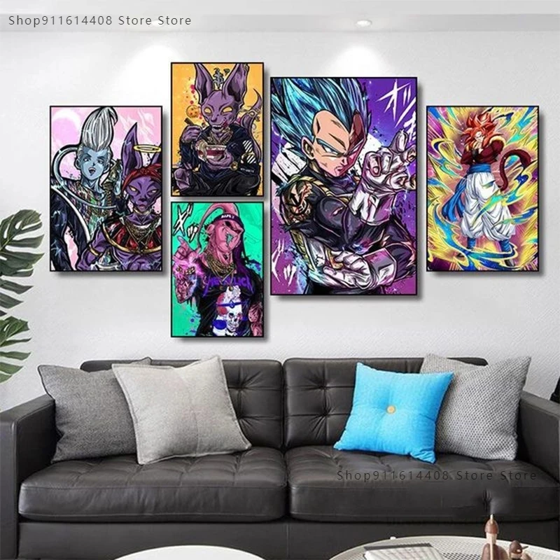 

Bandai алмазная живопись «сделай сам» 5D настенное искусство японское аниме «Драконий жемчуг» картина «Супер Гоку» Алмазная вышивка мозаика д...